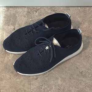 Cole Haan Navy Zerogrand Lace Up Sneakers Size 8.5